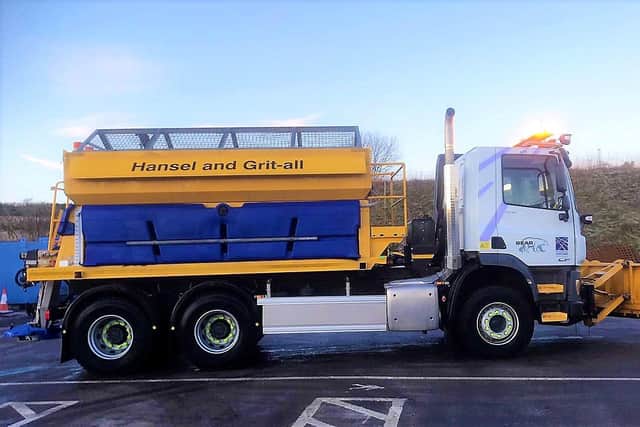 Gritters from BEAR Scotland given funny names.