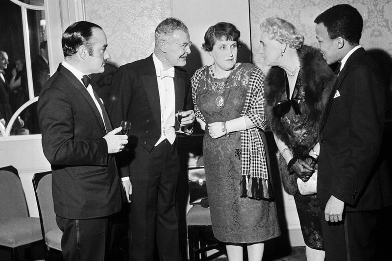 A Burns Supper held by the Clarinda Ladies Burns Club in the North British Hotel in 1963.
