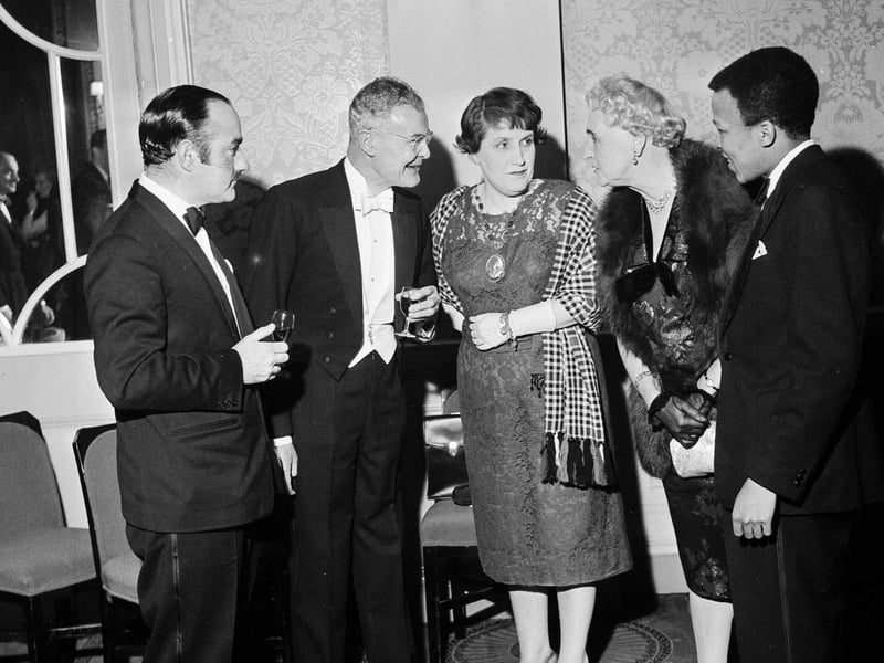 A Burns Supper held by the Clarinda Ladies Burns Club in the North British Hotel in 1963.