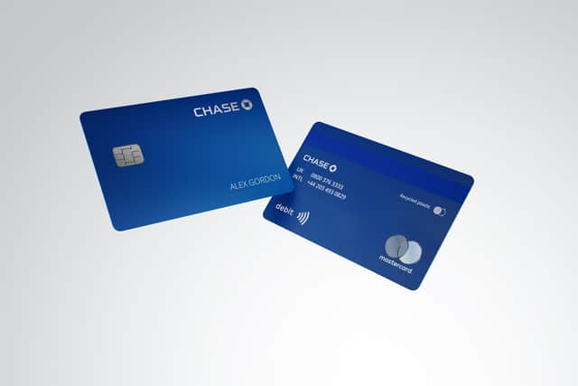 The numberless Chase debit cards will be made available to new current account holders in physical and digital form. (Image courtesy of JPMorgan Chase)