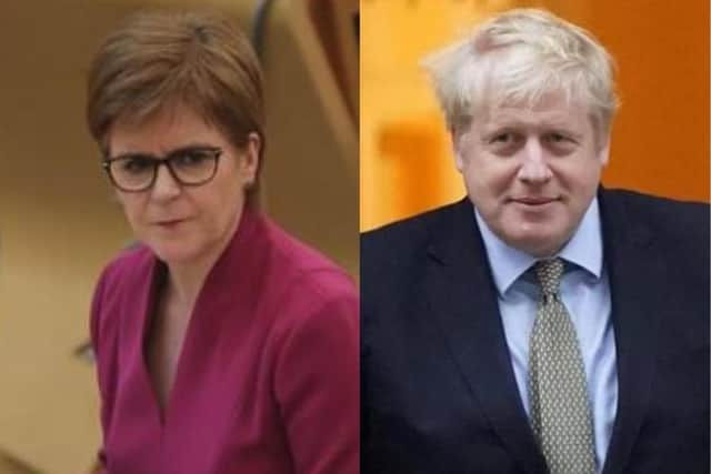 Nicola Sturgeon reacts to comments from Boris Johnson