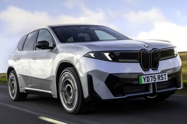 The iX3 sits on a brand new platform, which includes a more efficient battery pack, vehicle dynamics control unit combining multiple systems into one, and an all-new interior (Picture: Mark Fagelson)