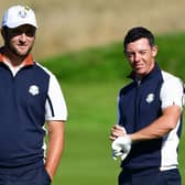 Ryder Cup team-mates Jon Rahm and Rory McIlroy are the star attractions in the strongest-ever field for the abrdn Scottish Open at The Renaissance Club this week. Picture: Stuart Franklin/Getty Images.