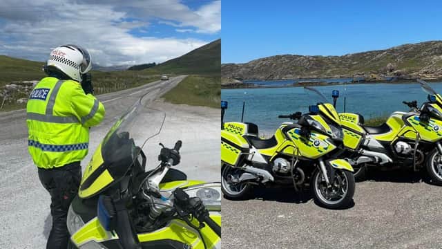 Highlands and Islands Road Policing Unit recorded over 60 offences on the North Coast 500 over the weekend (Photo: Police Scotland).