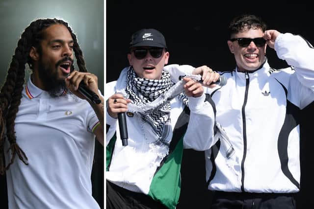 Punk act Bob Vylan and Belfast hip-hop group Kneecap sparked controversy with their Glastonbury performances, with police confirming that they were assessing footage from the sets.