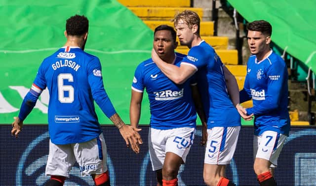 Rangers are on course for a points tally of more than 100. Picture: SNS