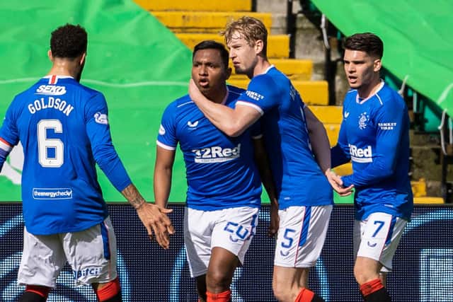 Rangers are on course for a points tally of more than 100. Picture: SNS