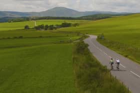 The Tour of Britain Stage 1 route from Aberdeen to Glenshee is shown in the film.