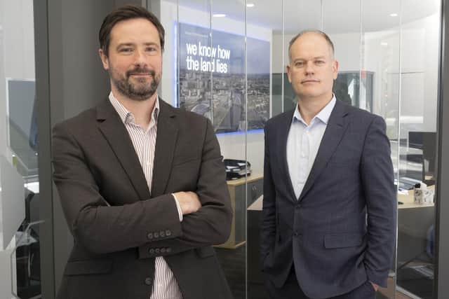 From left: new hire Laurie Anderson with Aberdein Considine's head of employment Robert Holland. Picture: contributed.