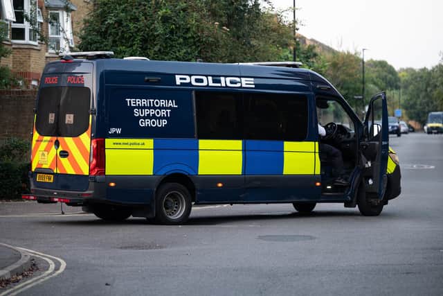 Police in the Chiswick area in west London as the hunt for terror suspect Daniel Khalife entered its fourth day. (Pic: Jamie Lashmar/PA Wire)