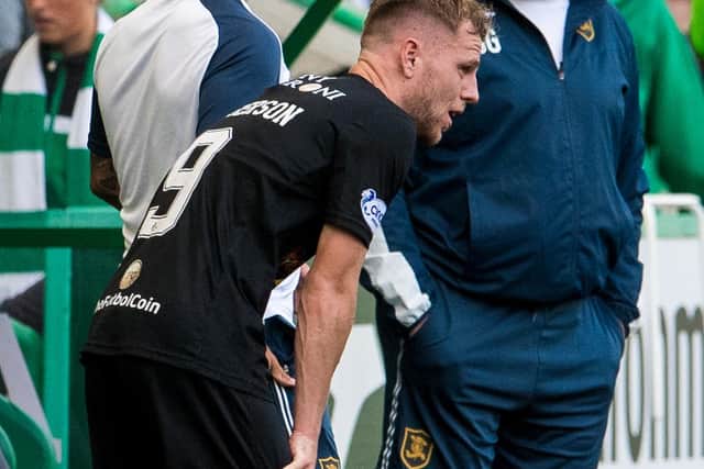 Livingston's Bruce Anderson suffered a diabetic seizure during the defeat to Hibs on August 28 (Photo by Ross Parker / SNS Group)