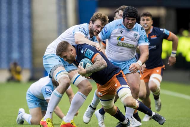 Richie Gray in action for Glasgow Warriors against Edinburgh during the 28-11 defeat at BT Murrayfield.  (Photo by Ross Parker / SNS Group)