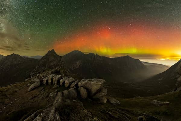 The Aurora Borealis on the Isle of Arran