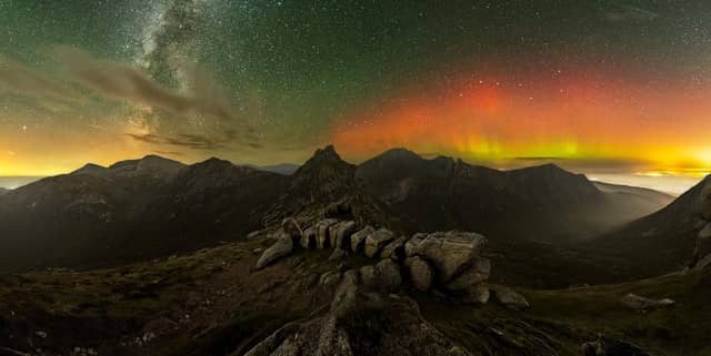 The Aurora Borealis on the Isle of Arran