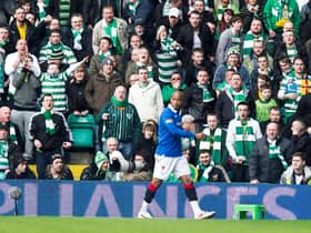 El Hadji Diouf at Parkhead. Picture: SNS