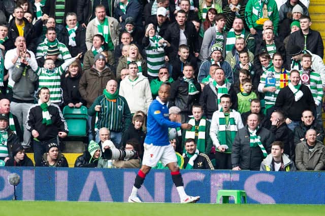 El Hadji Diouf at Parkhead. Picture: SNS