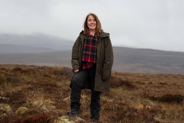 Dorothy Pritchard on the Moine near the proposed Spaceport.