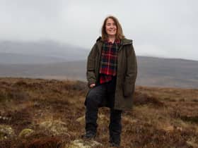 Dorothy Pritchard on the Moine near the proposed Spaceport.