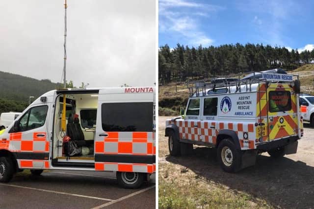 Assynt Mountain Rescue search teams crawled the hillside on Monday evening, with help from coastguard and police helicopters, but found no trace of Mr McGowan. (Credit: Assynt Mountain Rescue)