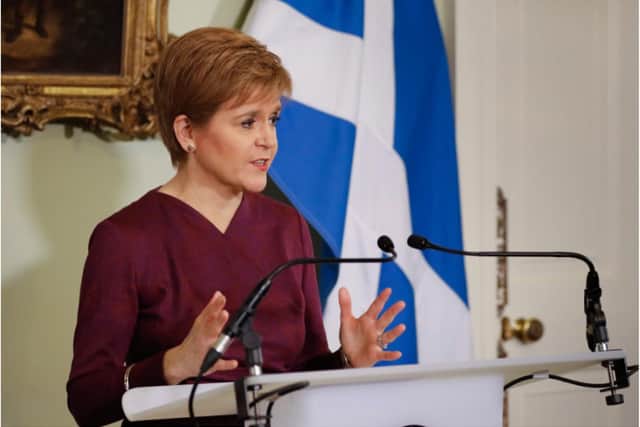 The First Minister held a press conference this afternoon