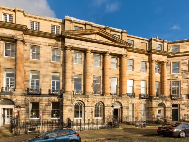 What is it? A two-bedroom first-floor flat in an a-listed Georgian townhouse with views over the well-kept Moray Place gardens.