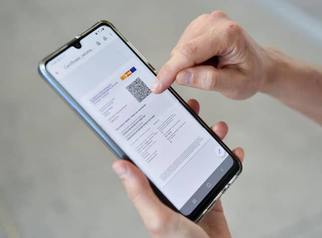 After initial problems because so many wanted one, Scotland's vaccine passport system is now working well, says Angus Robertson (Picture: Pau Barrena/AFP via Getty Images)