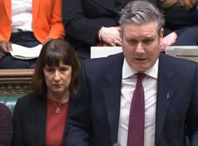 Labour leader Keir Starmer speaks during Prime Minister's Questions in the House of Commons, London.