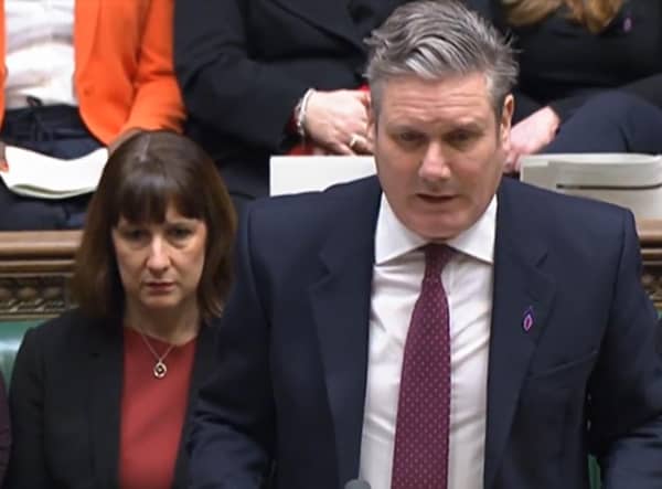 Labour leader Keir Starmer speaks during Prime Minister's Questions in the House of Commons, London.
