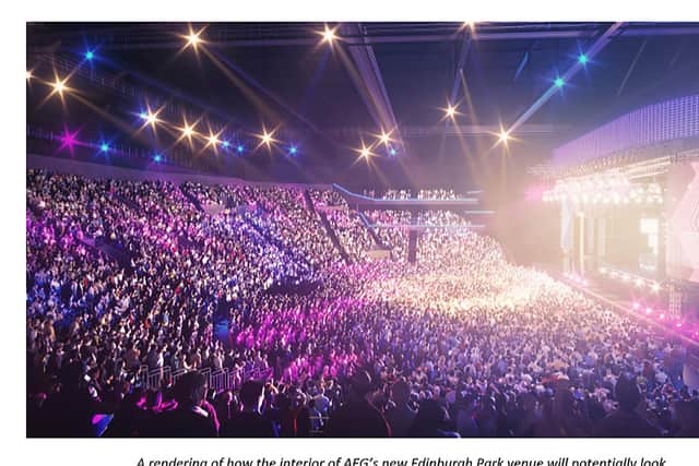 A site at Edinburgh Park has been earmarked for an 8500-capacity indoor arena