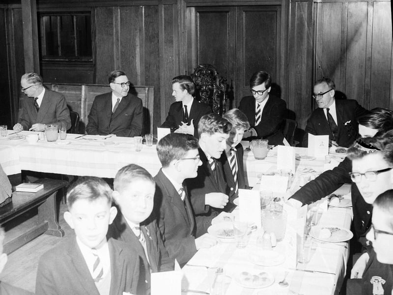 A Burns Supper of the Royal High School's literary and debating society in 1964.