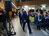 Former Prime Minister Gordon Brown and Labour leader Keir Starmer arrive for a press conference about the Commission on the UK’s Future report (Picture: Ian Forsyth/Getty Images)