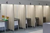 Cubicles in Glasgow's safer drugs consumption facility, The Thistle, which opened in January 2025 (Picture: John Devlin)