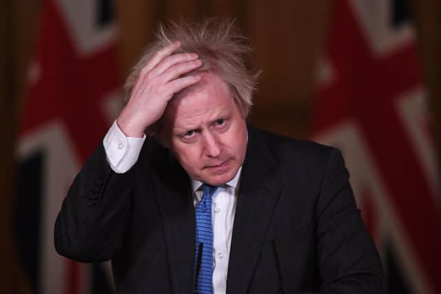 Boris Johnson may be forced to allow a second referendum on Scottish independence if the SNP wins the Scottish Parliament elections in May. Picture: Stefan Rousseau/PA Wire
