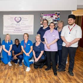 Staff members at Allandale who achieved a top rating for their care of residents.