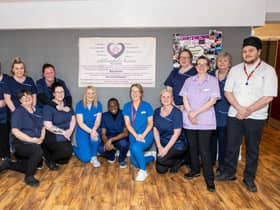 Staff members at Allandale who achieved a top rating for their care of residents.
