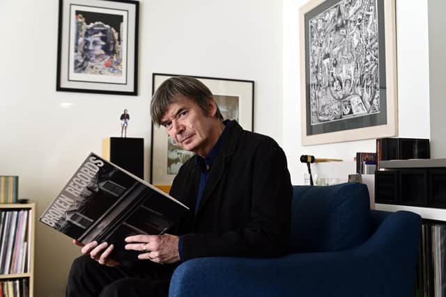 Author Ian Rankin, in the Edinburgh flat where he writes, surrounded by albums and CDs. His new ebook The Rise, is published by Amazon Original Stories this month. Pic: John Devlin