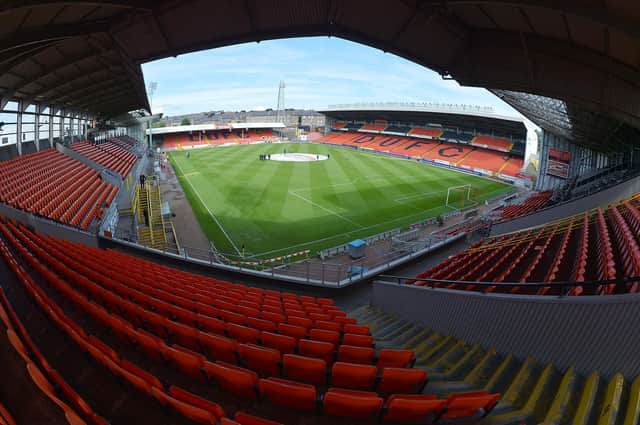 Thomas Courts will take Dundee United's training tomorrow - but doesn't yet know if he'll be in charge on Saturday (Photo by Mark Runnacles/Getty Images)
