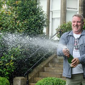 John McDowell Lottery winner from Bathgate  Photographs by Alan Peebles
