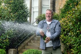 John McDowell Lottery winner from Bathgate
 
 Photographs by Alan Peebles