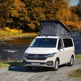 The California Beach features a manual pop-up roof and 17-inch alloy wheels as standard.