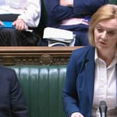 Foreign secretary Liz Truss in the House of Commons, London, as she sets out her intention to bring forward legislation within weeks scrapping parts of the post-Brexit deal on Northern Ireland. Picture: PA Wire