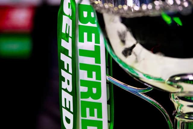 The Betfred Cup trophy (Photo by Ross MacDonald / SNS Group)