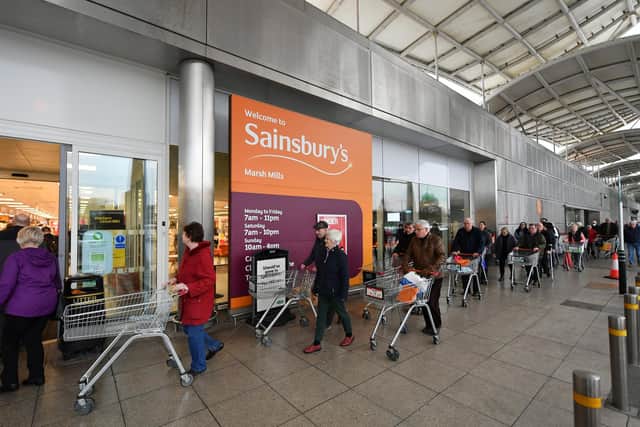 Experts say Sainsbury’s, much like its peers in the UK groceries market, is stuck between a rock and a hard place with tough comparators during the Covid-19 pandemic. Picture: Dan Mullan/Getty Images
