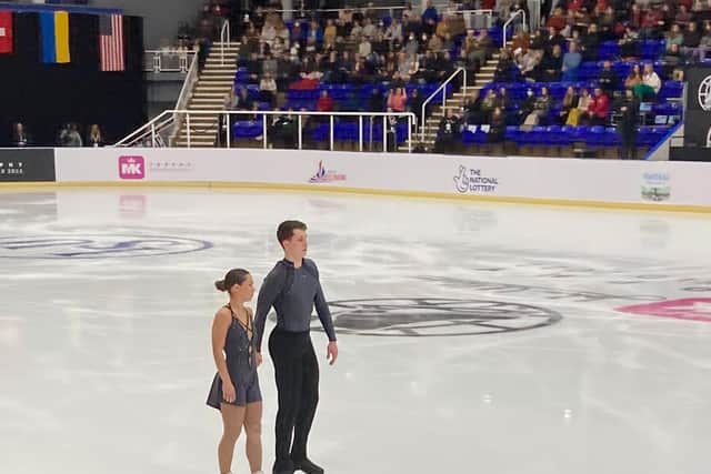 Ana Vaipan-Law and Luke Digby opened the first ever Grand Prix competition to be held in the UK. Pic: Annabel Mansell