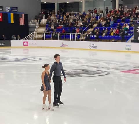 Ana Vaipan-Law and Luke Digby opened the first ever Grand Prix competition to be held in the UK. Pic: Annabel Mansell