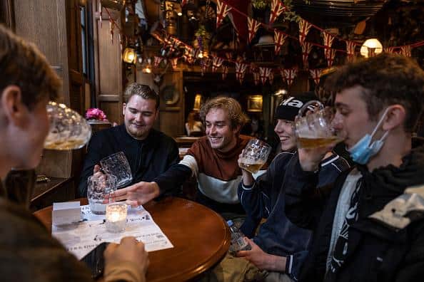 The reopening of pubs helped boost confidence across the services sector. Picture: Getty Images.