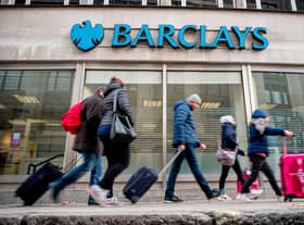 Analysts are forecasting that Barclays will report full-year profits of £7.2bn, a drop from £8.4bn in 2021. Picture: Tolga Akmen/AFP via Getty Images.