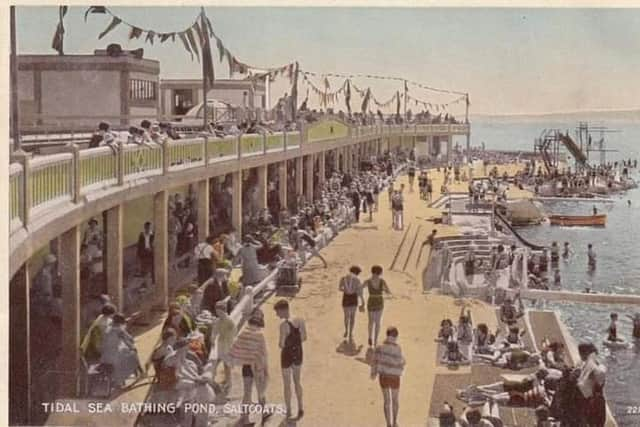 The tidal pools became a major draw after they opened in 1933 with a large, gleaming pavillion helping to attract some 2,000 visitors a day to the North Ayrshire Town. PIC: Contributed.