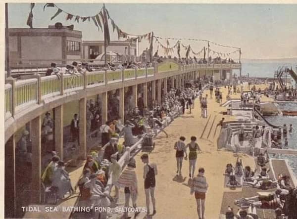 The tidal pools became a major draw after they opened in 1933 with a large, gleaming pavillion helping to attract some 2,000 visitors a day to the North Ayrshire Town. PIC: Contributed.