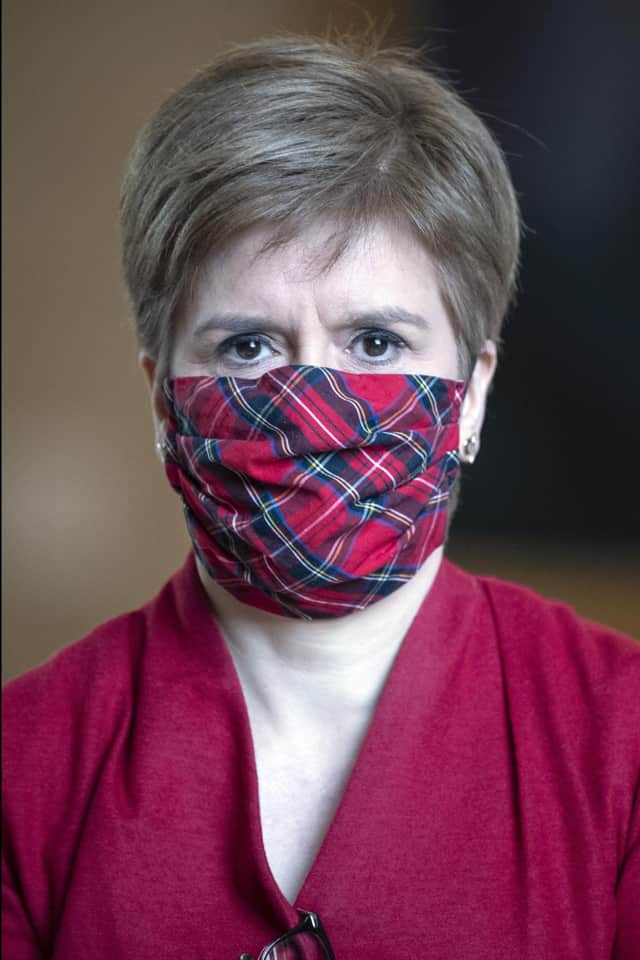 First Minister Nicola Sturgeon attends Covid-19 social distancing First Minister's Questions.